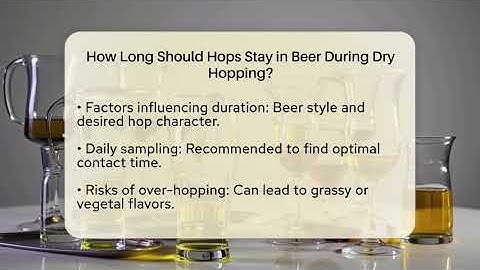 How Long Should Hops Stay in Beer During Dry Hopping? | The Pint Guy