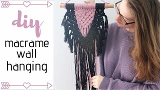 Famous DIY Layered Macrame Wall Hanging│Black Heart Net Worth