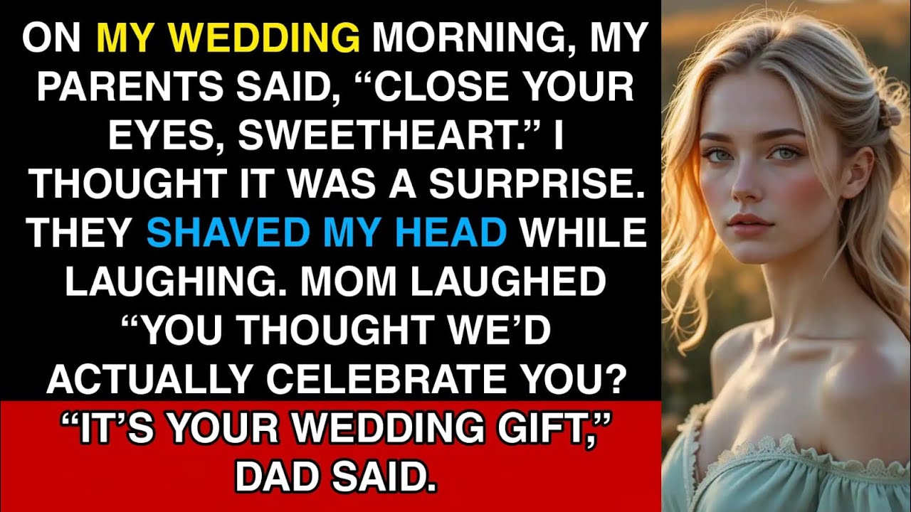 On My Wedding Morning, My Parents Said “Close Your Eyes, We have a Surprise Then They Shaved My Head