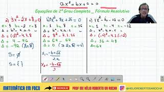 Equações do 2º Grau - III - Racha Cuca