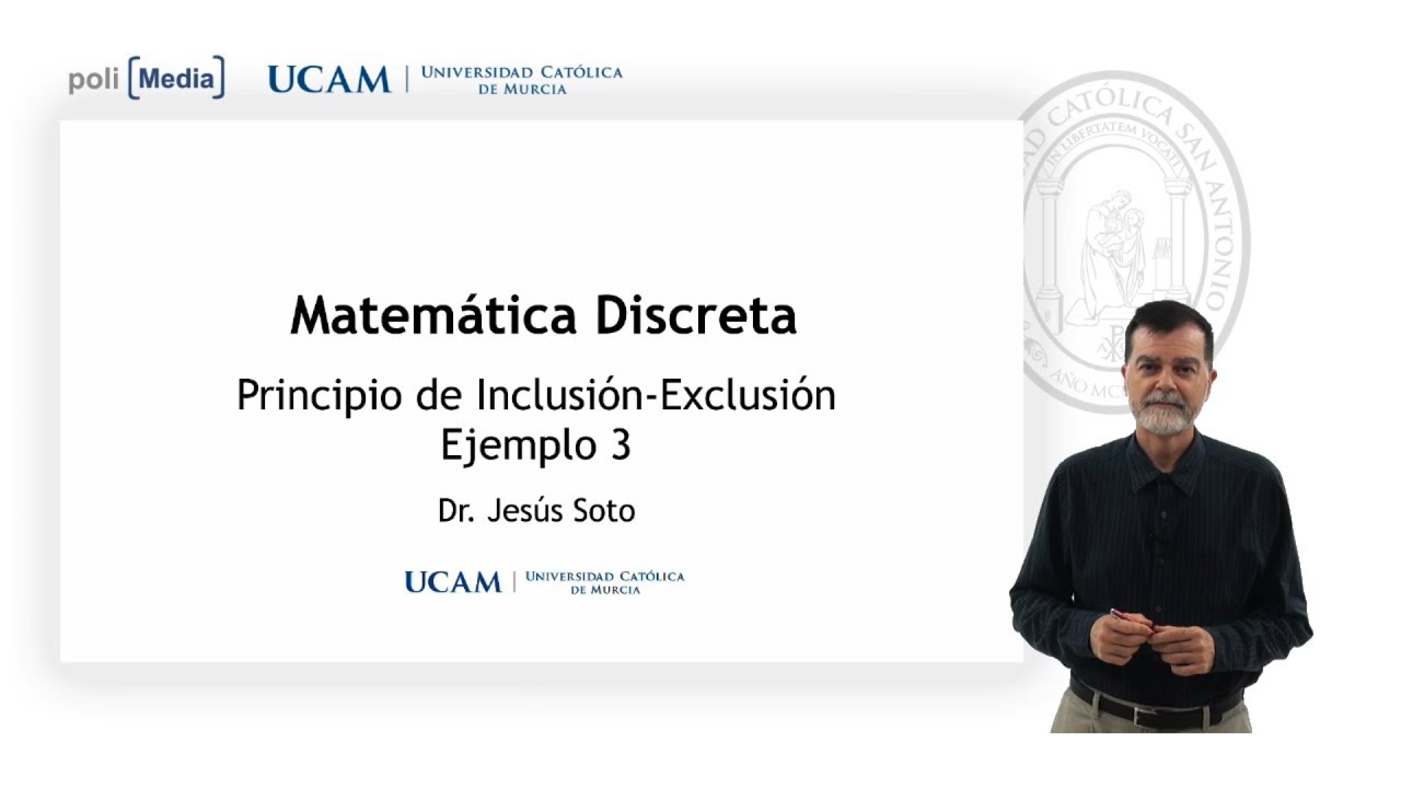 Matemática Discreta Principio de InclusiónExclusión Ej.3 Jesús Soto YouTube Matemática Discreta Principio de InclusiónExclusión Ej.3 Jesús Soto YouTube