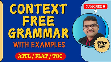 27-CONTEXT FREE GRAMMAR IN AUTOMATA THEORY || CFG IN ATFL || TOC || AUTOMATA THEORY