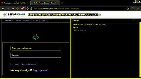 FORTRAN ONLINE COMPILERS EDITORS EMULATORS