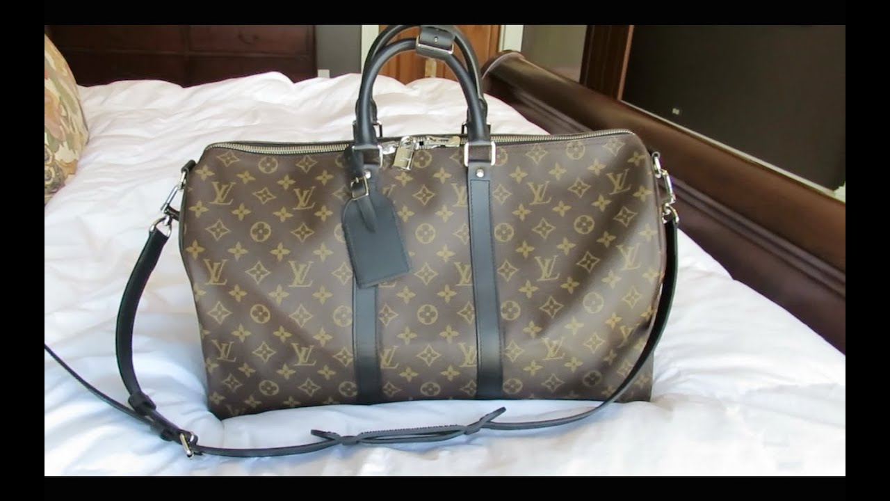 LOUIS VUITTON KEEPALL MACASSAR 45 B (Travel Edition) What fits+