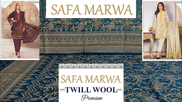 Twill Wool VOL 02 | SAFA MARWA ORIGINAL 3PC | winter collection 2022 | hashim fabrics | ASMR