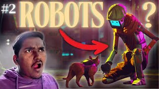 A Stray Cat meets with ROBOTS in the city! | Stray Part 2 Gameplay #straycat #straywalkthrough