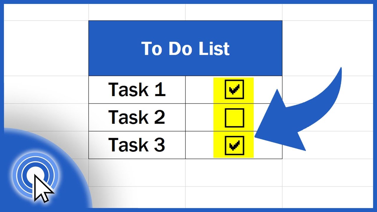 How to Insert a Check Mark in Excel