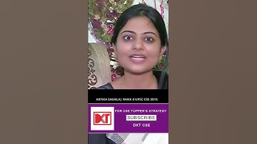 Rank 4 Artika Shukla UPSC CSE 2015  | UPSC Motivation For Aspirant