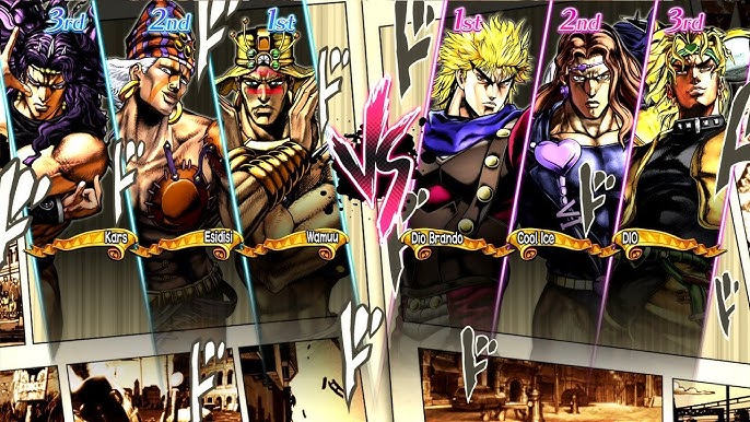 intimidating the pillar with jojo poses