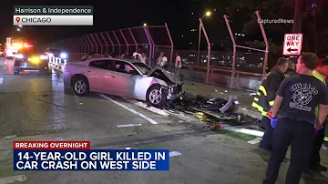 14-year-old girl killed in car crash on West Side, police say