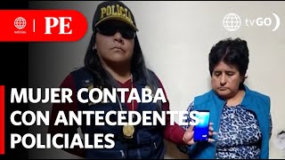 Capturan a 'Nona mala', ladrona de celulares | Primera Edición | Noticias Perú