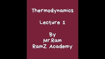 Thermodynamics - Part 1 (basics)