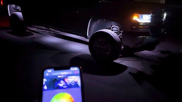 MICTUNING C2 RGBW Rock Lights Lighting Effect | APP Control Rock Lights