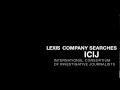 How to search companies on Lexis for investigative journalism: ICIJ