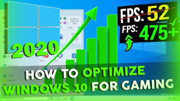 HOW TO OPTIMIZE WINDOWS 10 for GAMING & IMPROVE PERFORMANCE (2020)