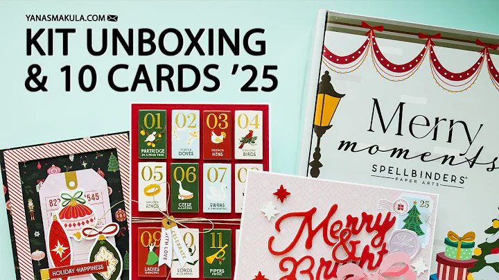 Unboxing Spellbinders Merry Moments Christmas Card Kit