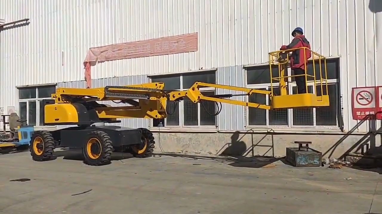 Repair and elevate the work platform vehicle  longbo