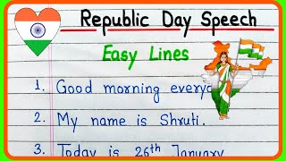 Republic Day Speech 2024 in English | Short speech on Republic Day 2024