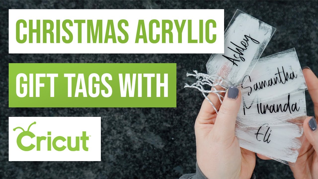 🎄 Christmas Acrylic Gift Tags With Cricut 