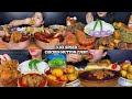 ASMR:Eating Chicken mutton curry eating challenge😍😋prawn,egg,chicken kaleji curry with rice Mukbang🤤