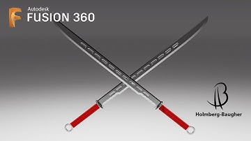 Weapon Design Speedrun 6 - Using Autodesk Fusion 360 - samurai sword