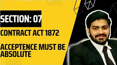 Acceptance must be absolute and unqualified