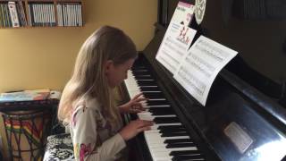 Ingrid 7Yo Plays The Piano