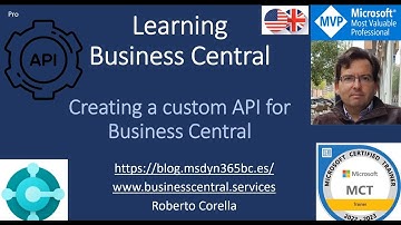 Creating a custom API for Business Central