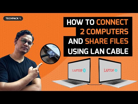 How to connect two computers & share files using internet LAN cable? | HINDI IN 2020 | @techpack ????????????