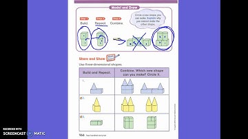First Grade Math Lesson 11.3 Make New 3D Shapes