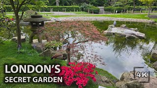 Discover Piece of Japan in London: Relaxing Walk in Holland Park | 4K HDR