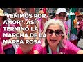 "Venimos por amor". Así terminó la marcha de la Marea Rosa