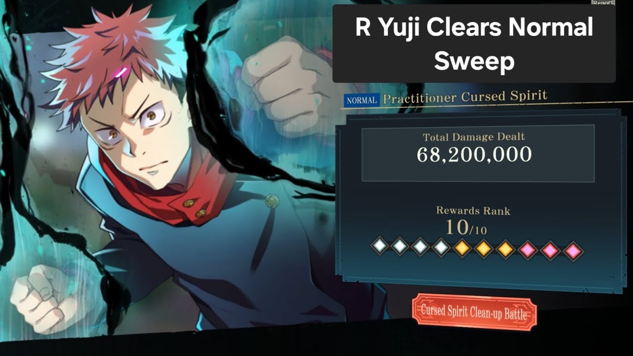 R Yuji Clears Normal Sweep (Now Stop Asking for it) | Jujutsu Kaisen Phantom Parade Global