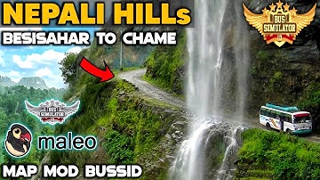 Finally! 🔥 New NEPALI OFFROAD & HILL Map Mod For Bus Simulator Indonesia।Bussid Mod Map 4.3.3