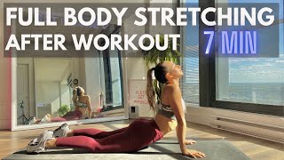 7 MIN STRETCHING EXERCISES AFTER WORKOUT ( New) | FULL BODY COOL DOWN FOR RELAXATION \& FLEXIBILITY
