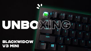 Razer BlackWidow V3 Mini HyperSpeed Wireless | Unboxing + Typing test #Razer #Blackwidow