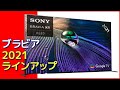 ソニーブラビア 2021年モデル ラインアップ BRAVIA SONY
