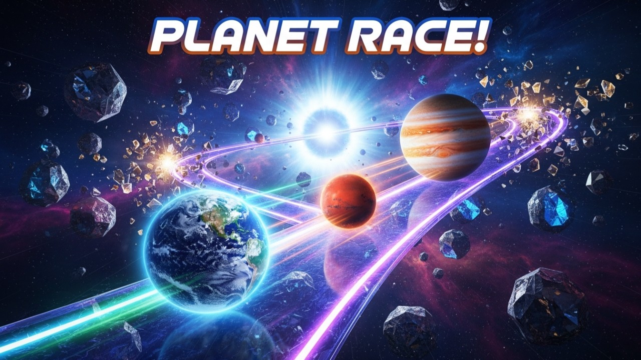 Epic Solar System Marble Race: Earth vs Mars vs Jupiter - YouTube