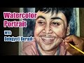 Watercolor Portrait Painting Demo Video by Debojyoti Boruah