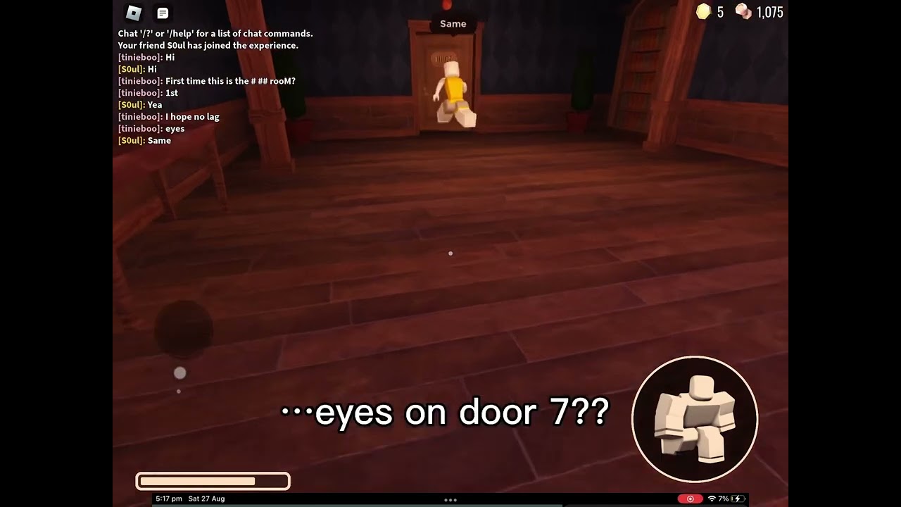Eyes on door 7??? Doors roblox YouTube