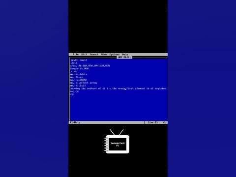 Find the largest number in an array | 8086 Microprocessor | Assembly ...