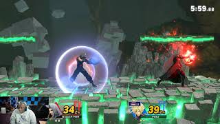 Cloud vs Sephiroth in Super Smash Bros Ultimate