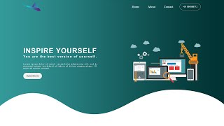 Simple Landing Page | HTML AND CSS TIPS AND TRICKS | INSPIRE YOURSELF