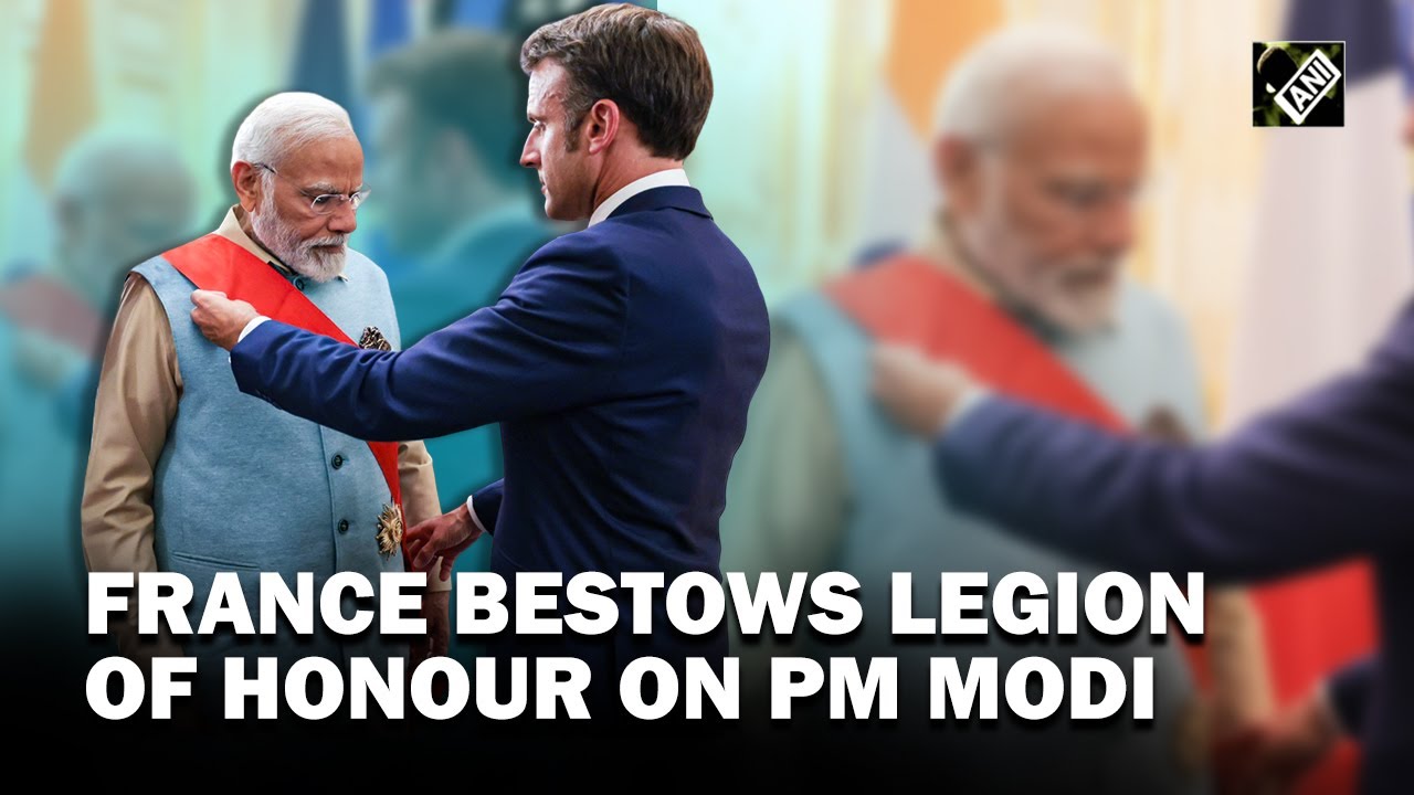 PM Modi Conferred With France s Highest Award Grand Cross Of The PM Modi Conferred With France s Highest Award Grand Cross Of The