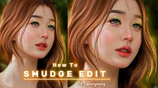 How To | Smudge Edit Full Tutorial ft. Wonyoung || #ibispaintx #tutorial  || Moonlight Blossom