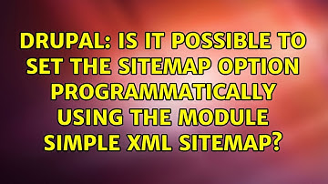 Is it possible to set the sitemap option programmatically using the module Simple XML Sitemap?
