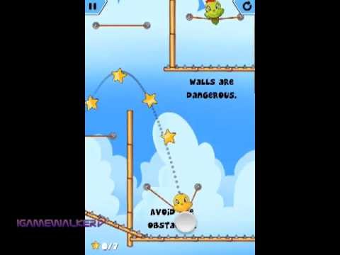 Jump Birdy Jump iPhone, Chapter 1, Level 1-3 ,All Stars Walkthrough