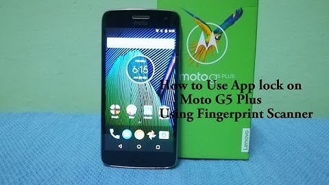 How to lock apps in Moto G5 Plus/Moto G5s Plus using fingerprint scanner