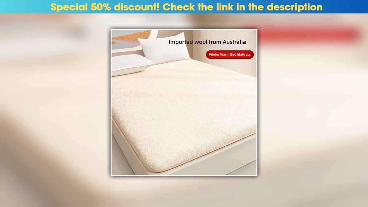 Exclusive Winter 100% Australian wool mattress, thick and warm blanket, lamb wool mattress, bedding
