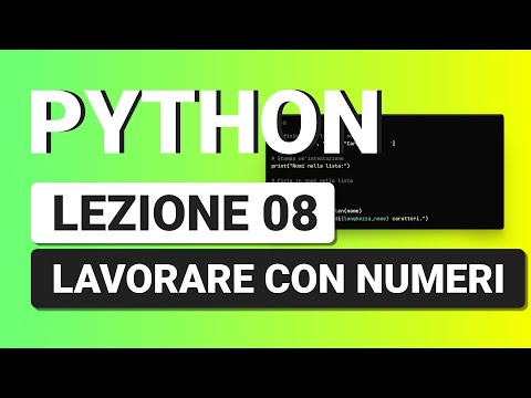 PYTHON Tutorial Italiano 08 - Operazioni Aritmetiche